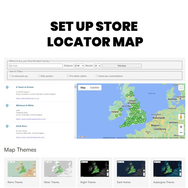 Set up Live Google Map to show your store locations - SC Store Locator App - Image 1