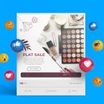 Social Media Post Template for Cosmetics Business