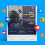 Social Media post Template for Gym and Fitness Trainer