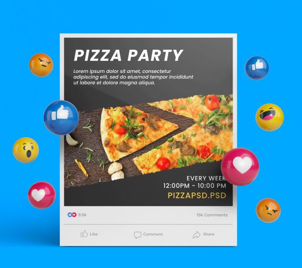 Social Media post Template Design for Restaurants - Image 1