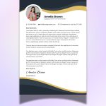 Customizable Cover letter - Canva Template