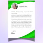 Cover letter for content writer - Canva Template