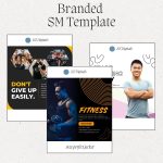 Gym Equipment Social Media Post Templates