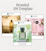 Perfume Business Social Media Post Canva Templates