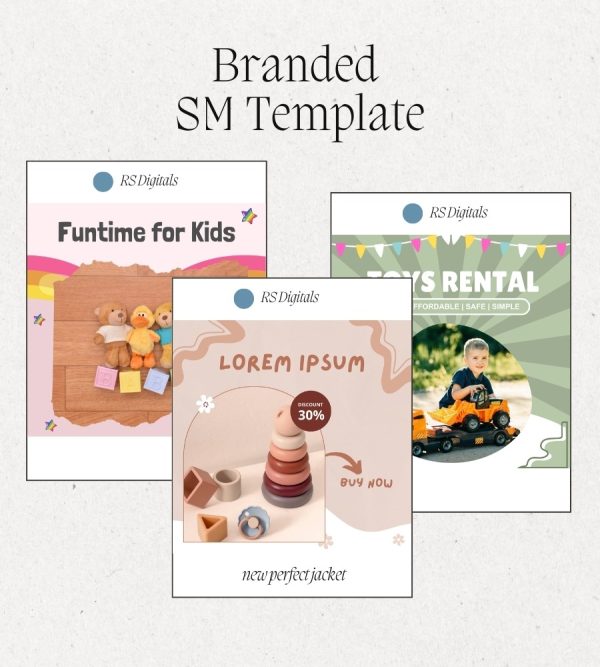 Baby Toys Social Media Post Canva Templates - Image 1