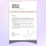 Customizable Cover letter - Canva Template