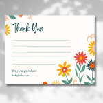 Personalized Thank You Card Templates – Editable in Canva