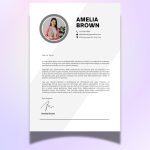 Customizable Cover letter - Canva Template