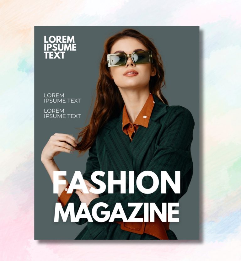 Magazine Cover Customizable Canva Template - RS Digitals