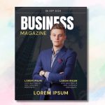 Magazine Cover Customizable Canva Template