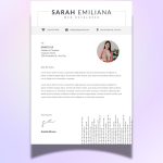 Cover letter for Web Developer - Canva Template