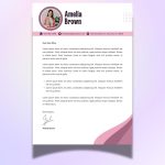 Customizable Cover letter - Canva Template