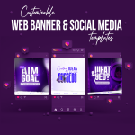 Social media post template for SEO – PSD template