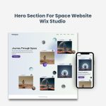 Modern Hero Section for Space Website – Wix Studio
