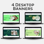 Eco-Friendly Website Banners – 4 Desktop & 4 Mobile | Editable in Canva - Image 3