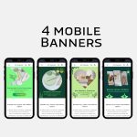 Eco-Friendly Website Banners – 4 Desktop & 4 Mobile | Editable in Canva - Image 2